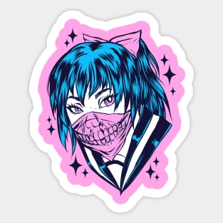 Skull bandanna Sticker